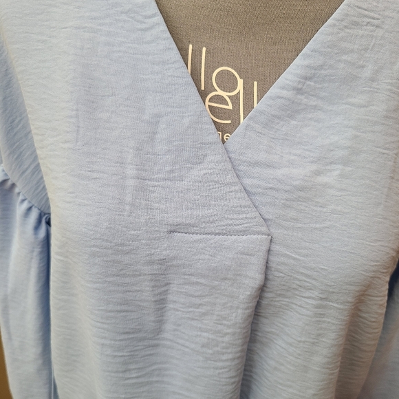 Sky Blue Long Sleeve Top - Picture 2 of 8